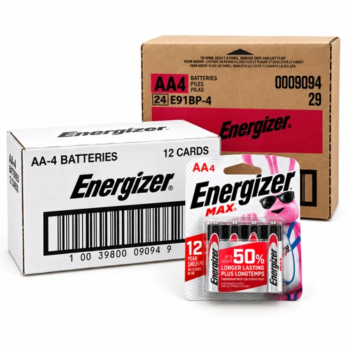 24 CASE AA Energizer MAX E91BP-4 (4 Card) Alkaline Batteries