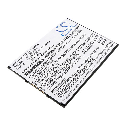 7500mAh Battery for Zebra BT-000456, BTRY-ET4X-10IN1-01, ET40 10", ZT45 10"