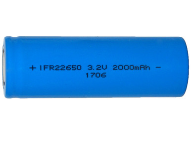 Power Portable 3.2V 22650 LiFePO4 battery with flat top design