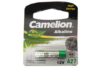 Camelion A27 12 Volt Alkaline Battery front view