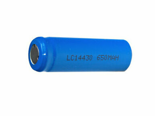 4/5 AA 3.7 Volt Lithium Ion 14430 Flat Top Battery (650 mAh)