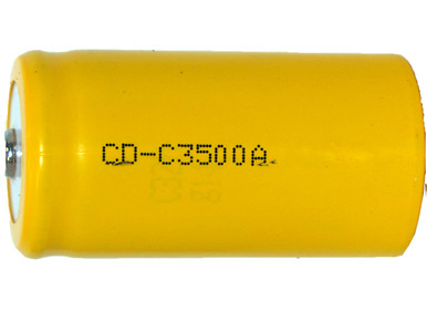 Power Portable C NiCd Battery 3500mAh rechargeable 1.2V front view
