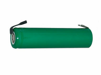 Power Portable 4/3 A NiMH 3800mAh battery with tabs front view