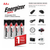 Four Energizer MAX E91BP-4 AA batteries displayed outside package
