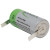 Side profile of Xeno XL-055F 3.6V 2/3 AA battery