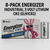 Eight-pack of Energizer CR2 lithium batteries on white background