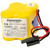 Panasonic 6V 2400mAh PLC battery with black plug and wire leads