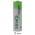 All 12 Xeno XL-060F AA lithium batteries arranged in a row