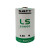 Saft LS33600 battery close-up showing model and voltage details