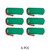 Close-up of 2/3 AAA NiMH rechargeable battery with tabs attached