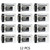 12-pack of Panasonic CR2 3V lithium batteries arranged in a row