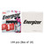 Close-up of Energizer MAX AA batteries on card packaging