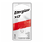Close-up of Energizer silver oxide 377 button battery