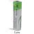 Xeno XL-060F AA lithium battery highlighting size and terminals