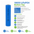 3.2V Lifep04 USB 4 Slot Battery Charger + 4 pcs 3.2 Volt LiFePO4 18650 Button Top Batteries (1500 mAh)