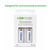 USB Type-C charging cable included with rechargeable C batteries