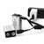 Closeup of USB 9V rechargeable battery charging port