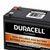 Top view of Duracell 12V 7Ah AGM sealed lead acid battery