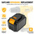6000 mAh for DeWalt DCB102,DCB105,DCB107,DCB112,DCB115,DCB118,DCB120,DCB121,DCB123,DCB125