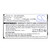 1100mAh Replacement Battery for Cisco Linksys WIP330, WIP330, 7508000705, CIW33ZBR