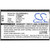 1200mAh Replacement Battery for Grandstream WP820, DP730, WP810, GMD1208