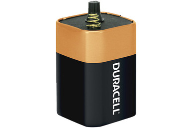 Duracell Coppertop MN908 Rectangular Lantern Battery, Alkaline Manganese  Dioxide, 6 VDC, 13 Ah, Lantern