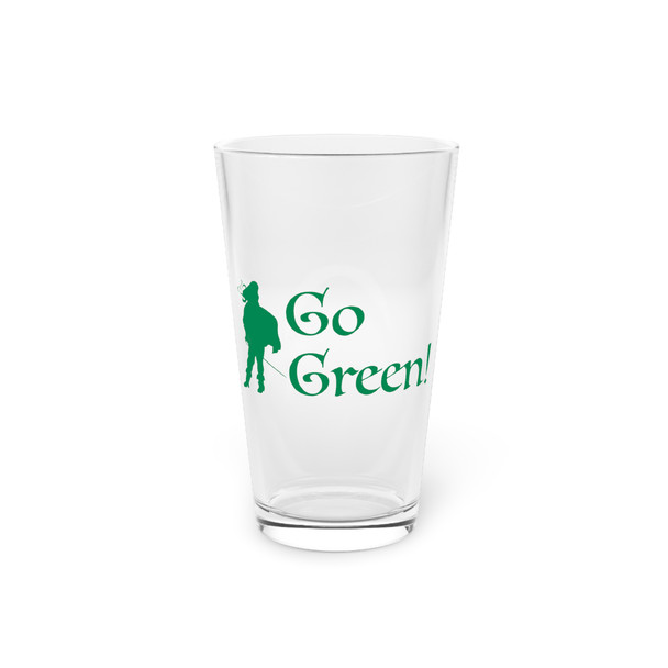 Go Green Pint Glass