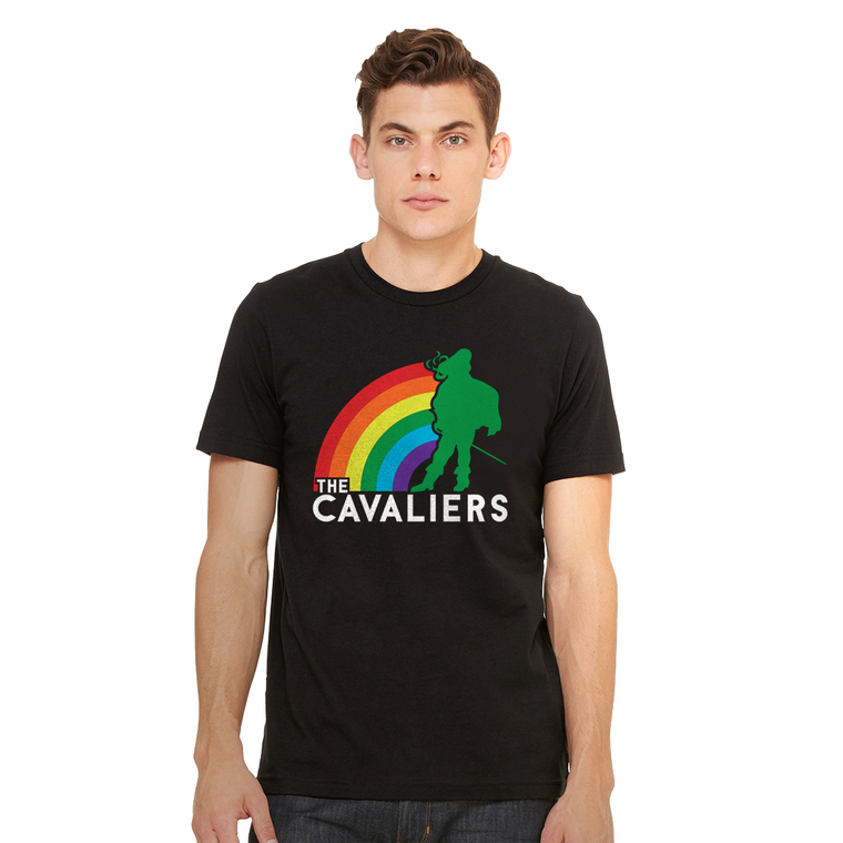 Cavaliers Standing Man Rainbow Tee