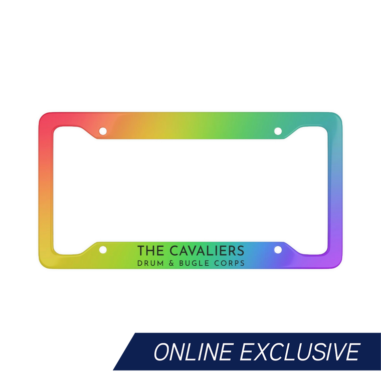 Cavaliers Rainbow License Plate Frame
