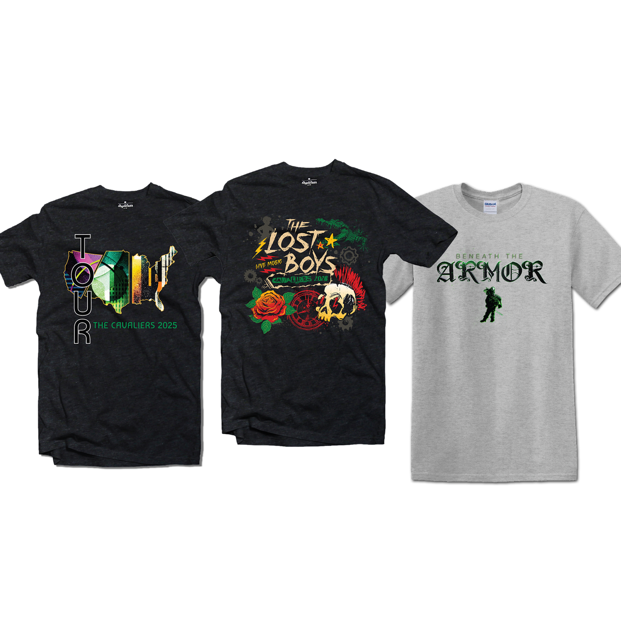 Show Shirt Bundle: 2026 Show Shirt, 2025 Tour Shirt and 2024 Show Shirt