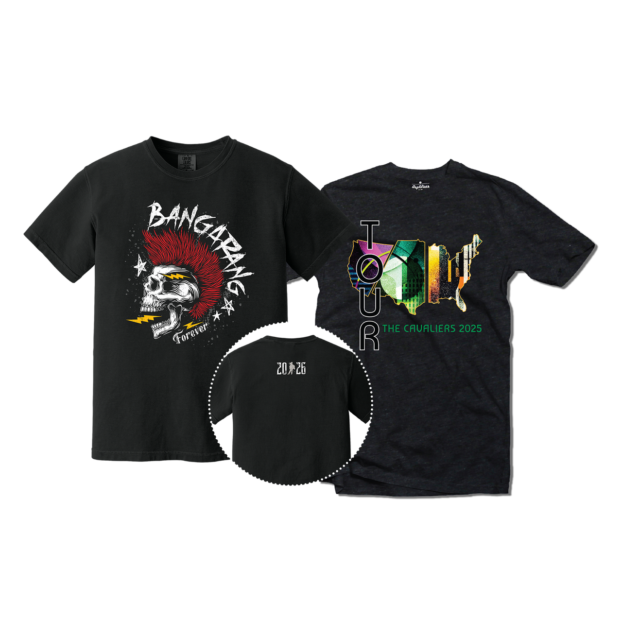 Bangarang Bundle: Bangarang T-Shirt, 2025 Tour Shirt