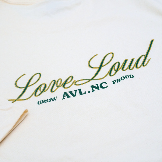 Love Loud- T-shirt- Cream