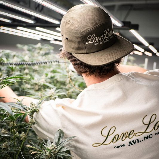 Love Loud Hunter Green Camper Hat