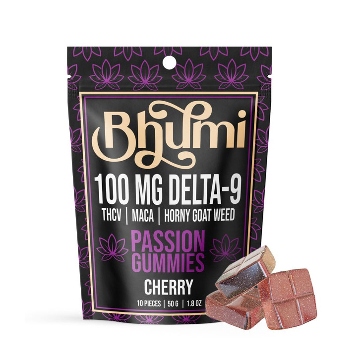 Bhumi Passion Gummies - 100mg D9, THCV, Maca & Horny Goat Weed
