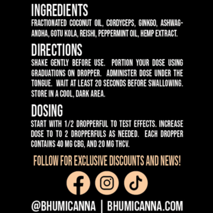 Bhumi Energy Peppermint Oil Tincture
