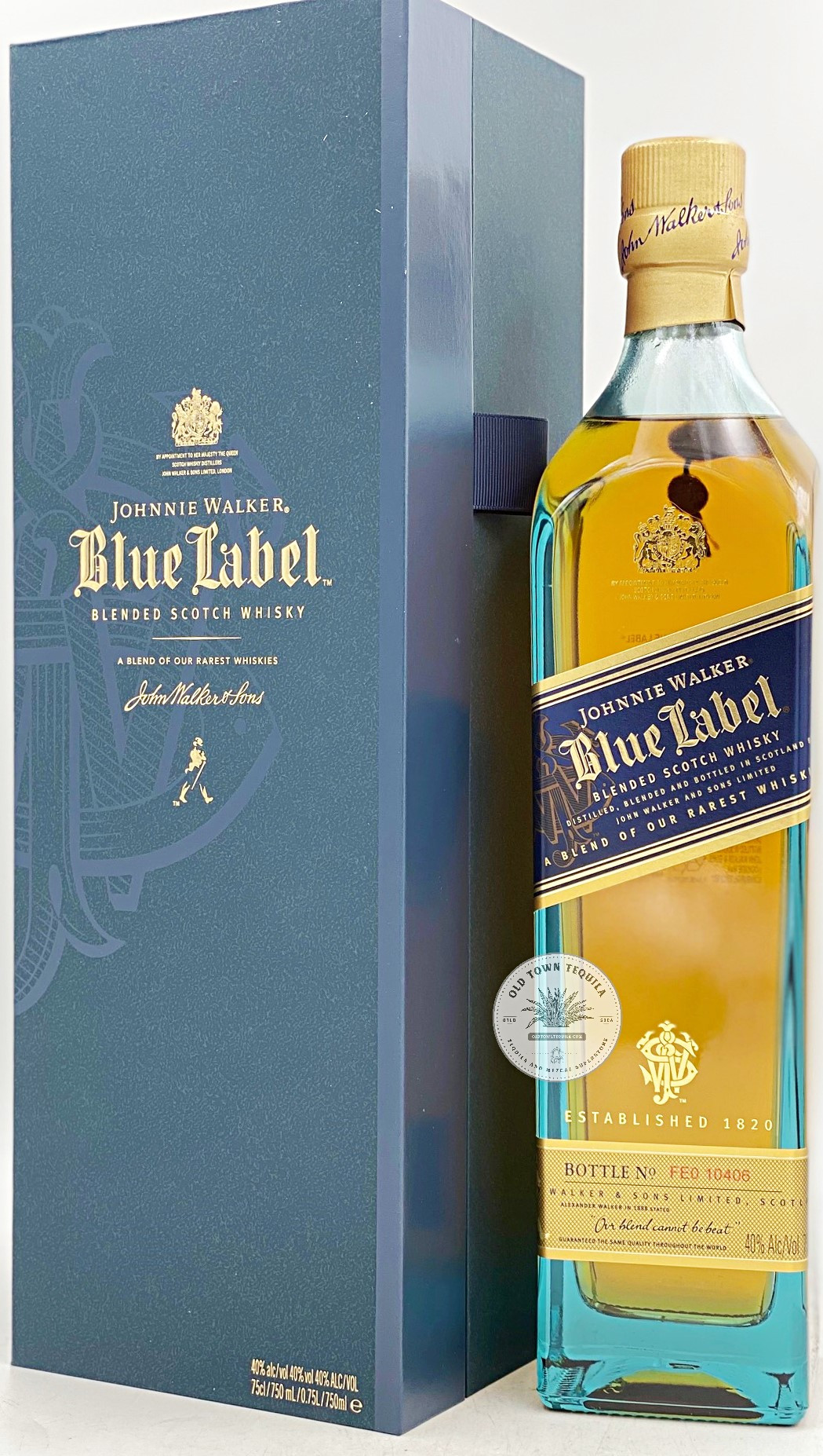Johnnie Walker Blue Label Scotch Whisky 50ml Mini Bottles Set Old