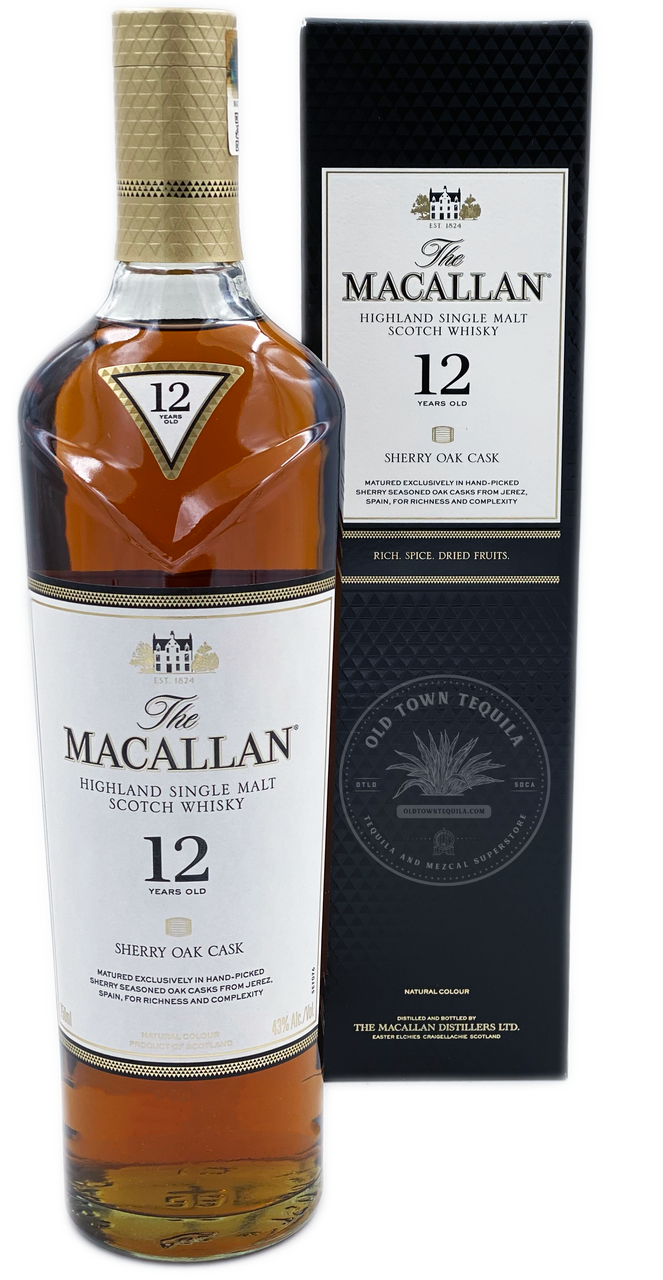 The Macallan 12Y Sherry Oak Scotch Whisky 750ml