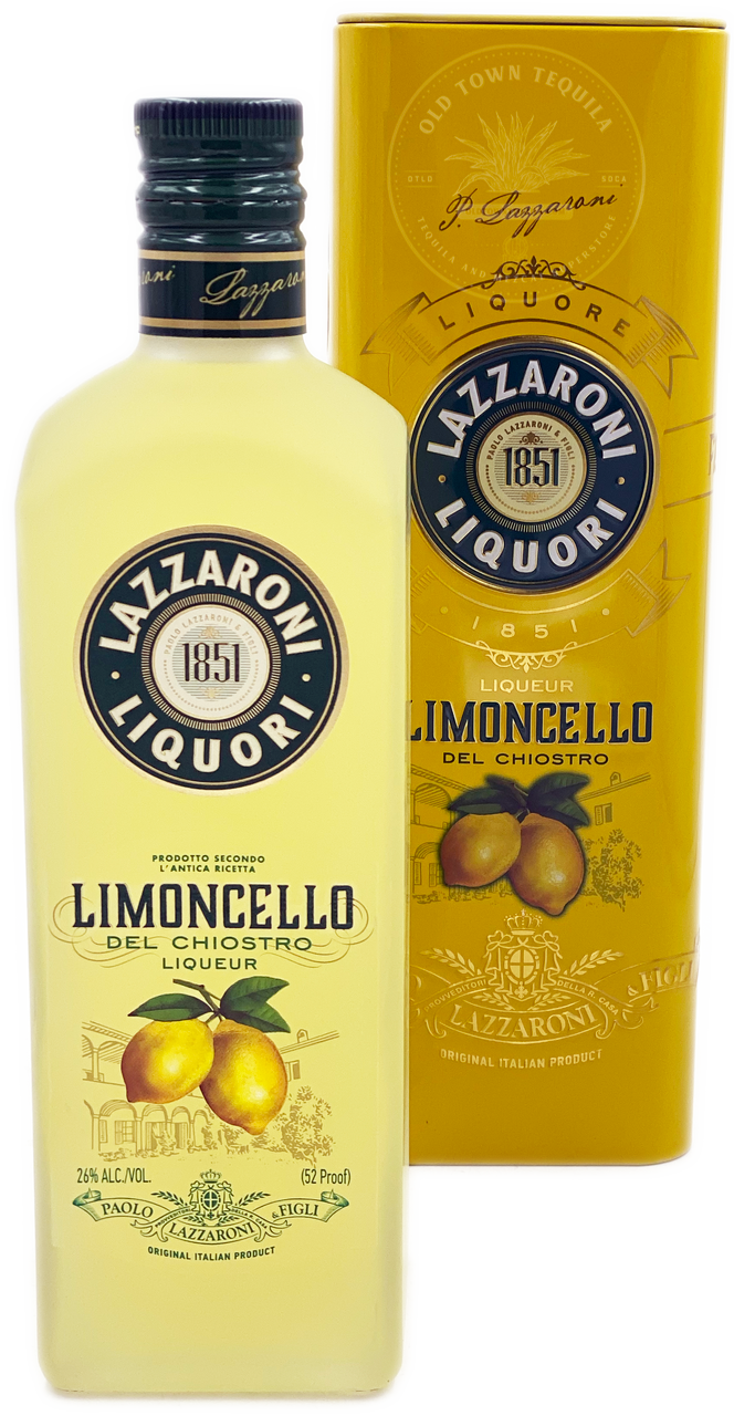 Old Town 750ml del Lazzaroni Limoncello Liqueur Tequila Chiostro -