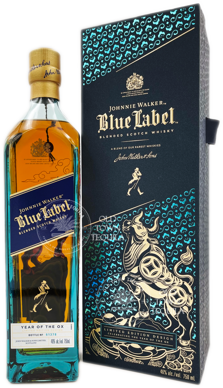 Incienso análisis Señor Johnnie Walker Blue Label Year of the Ox Limited Edition Scotch Whisky -  Old Town Tequila