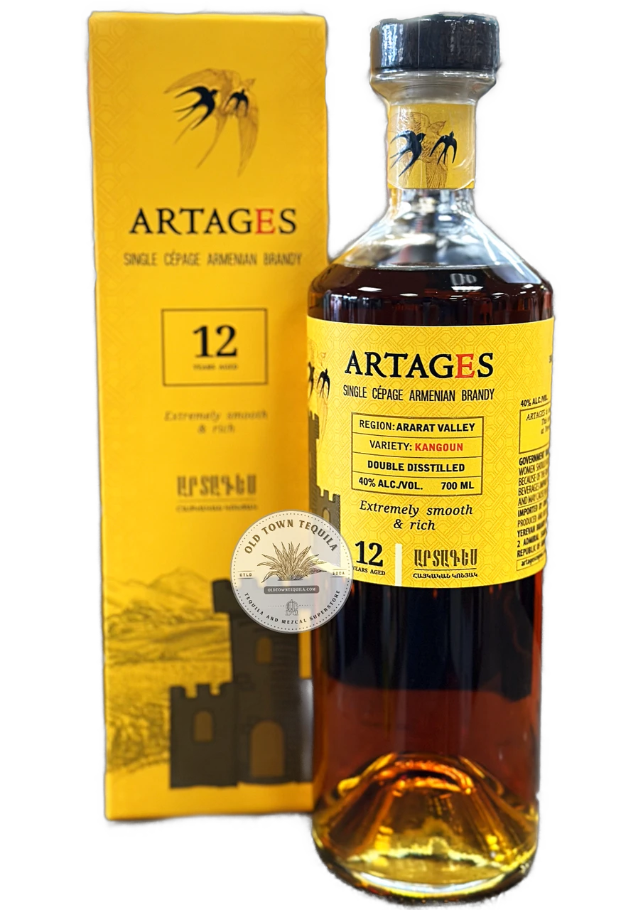 Artages Brandy Single Cepage Armenia 12yr 700ml - Old Town Tequila