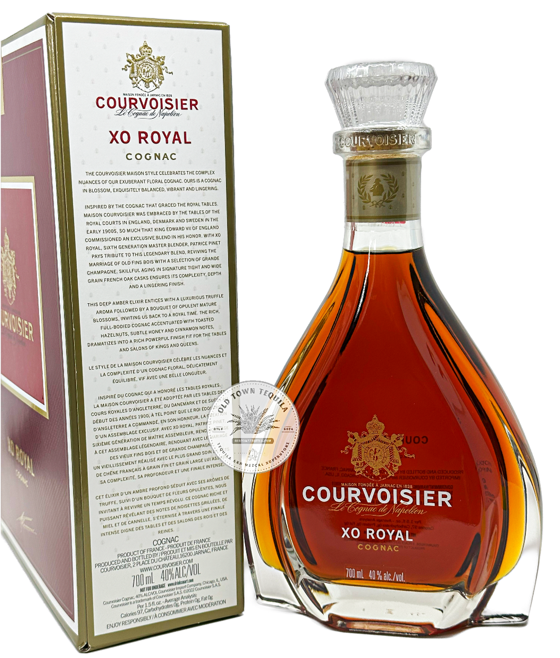 【大幅値下げ】COURVOISIER XO COGNAC 700ml Courvoisier XO Royal Cognac 700ml - Old Town Tequila