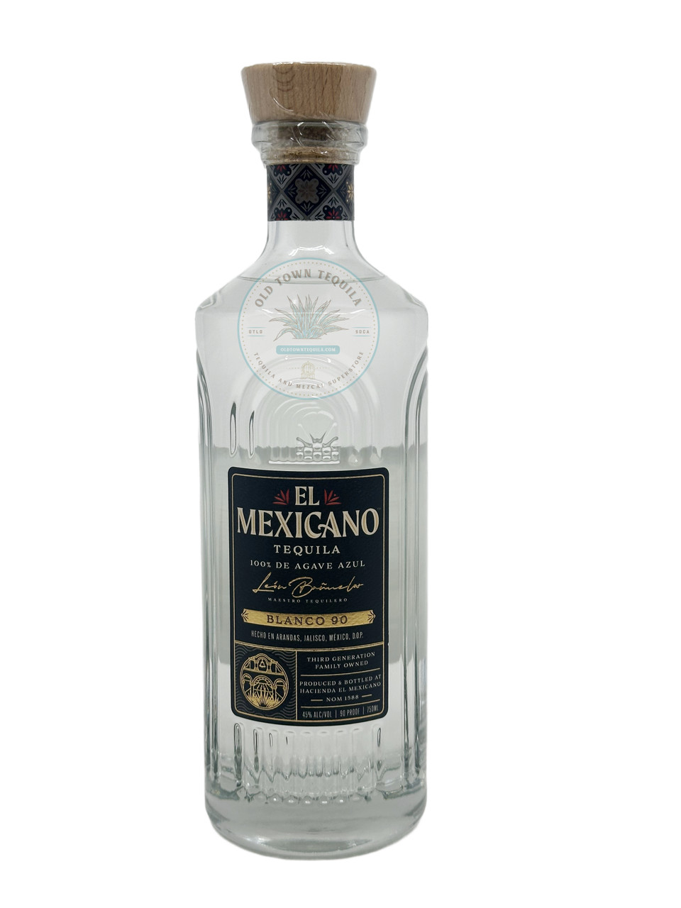 El Mexicano Blanco 90 Proof Tequila (New Bottle) - Old Town Tequila