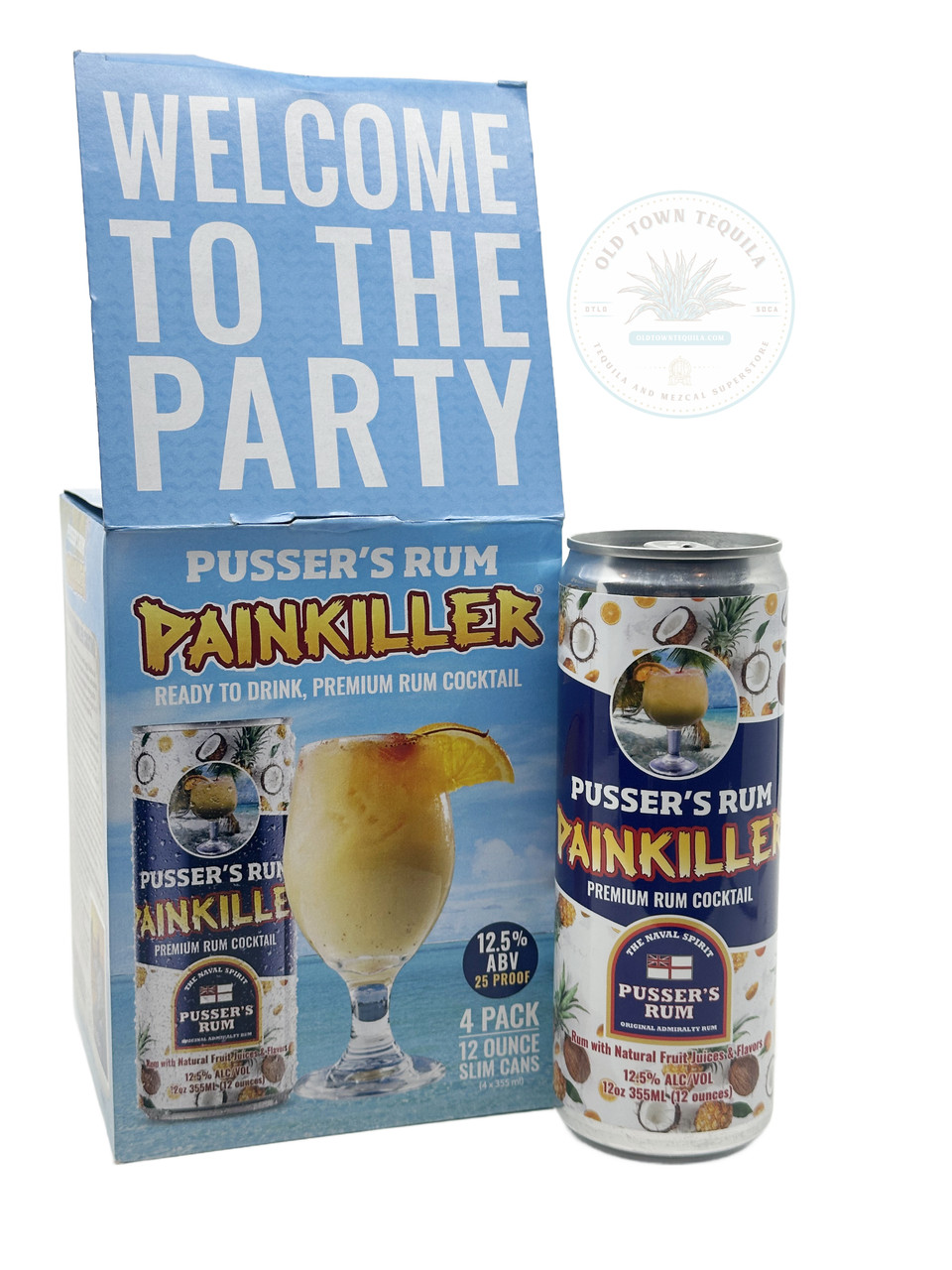 Pusser's Rum Painkiller Cocktail 4pk 12 oz Cans - Old Town Tequila