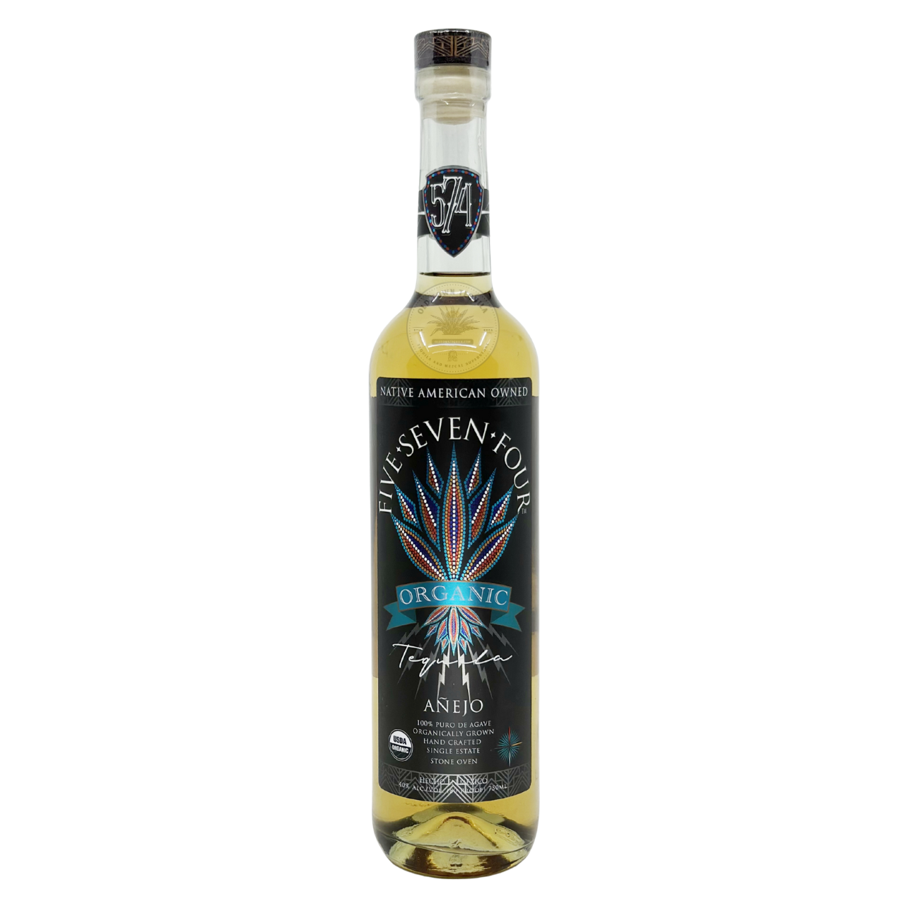 Five Seven Four Organic Anejo Tequila - Old Town Tequila
