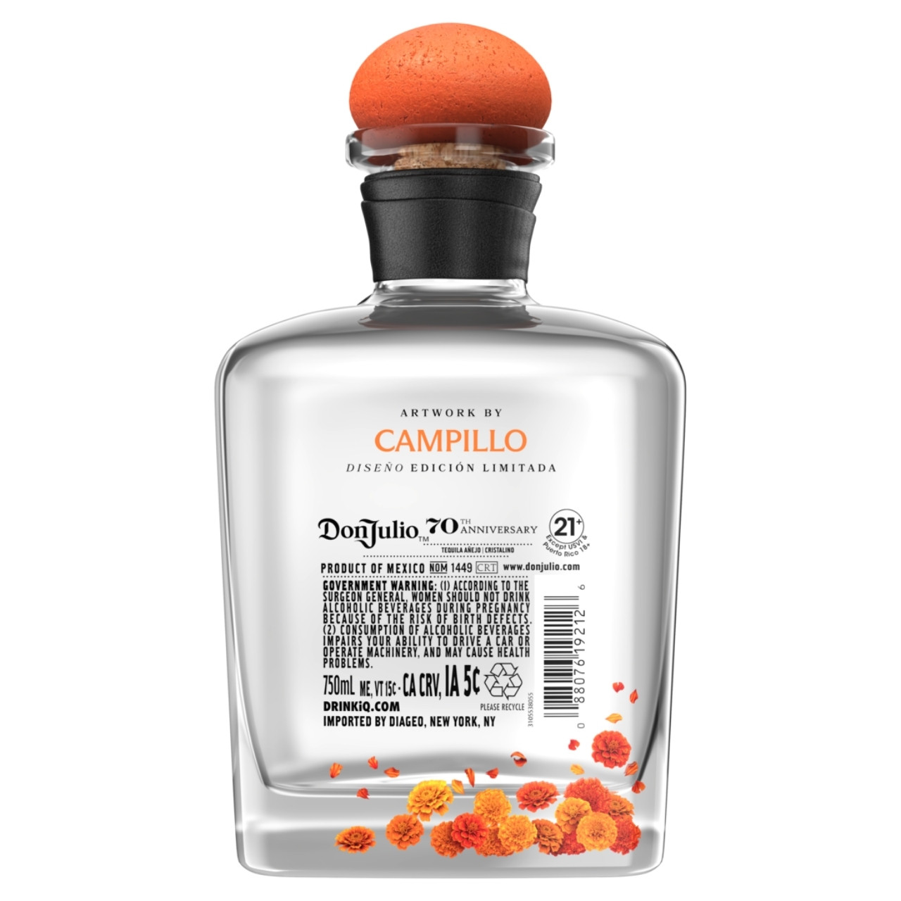 Don Julio 70th Anniversary Día de los Muertos 2026 Añejo Claro