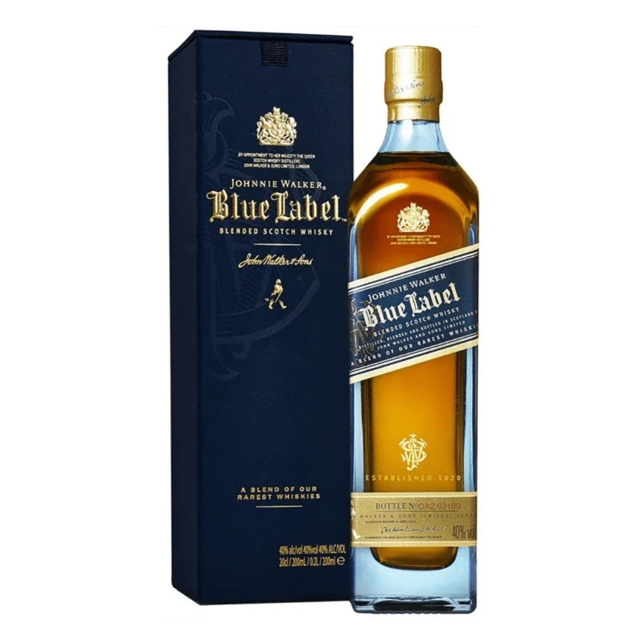 Johnnie Walker Blue Label Scotch Whisky 200ml - Old Town Tequila