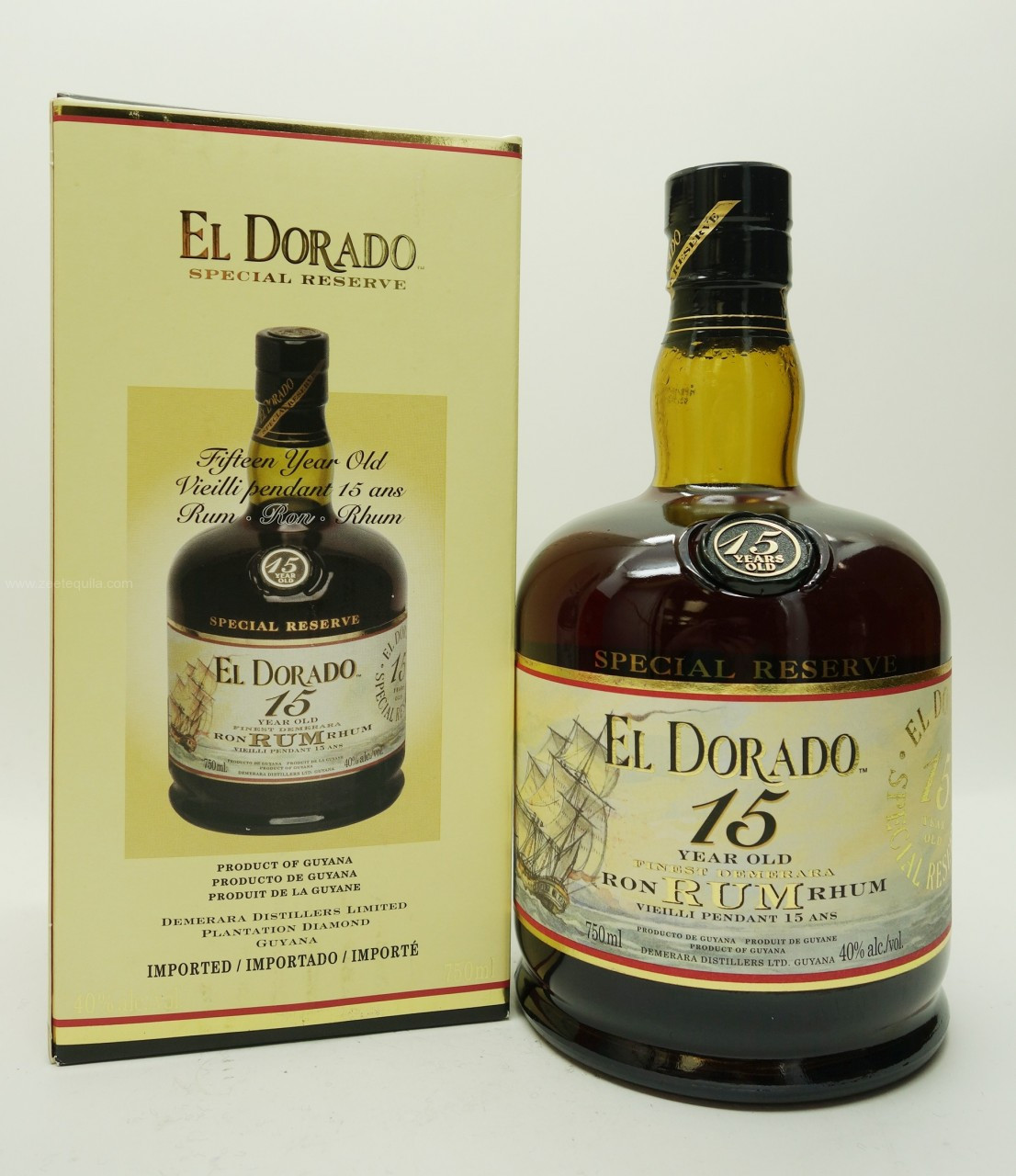 El Dorado Special Reverve Rum 15 Years Old Town Tequila