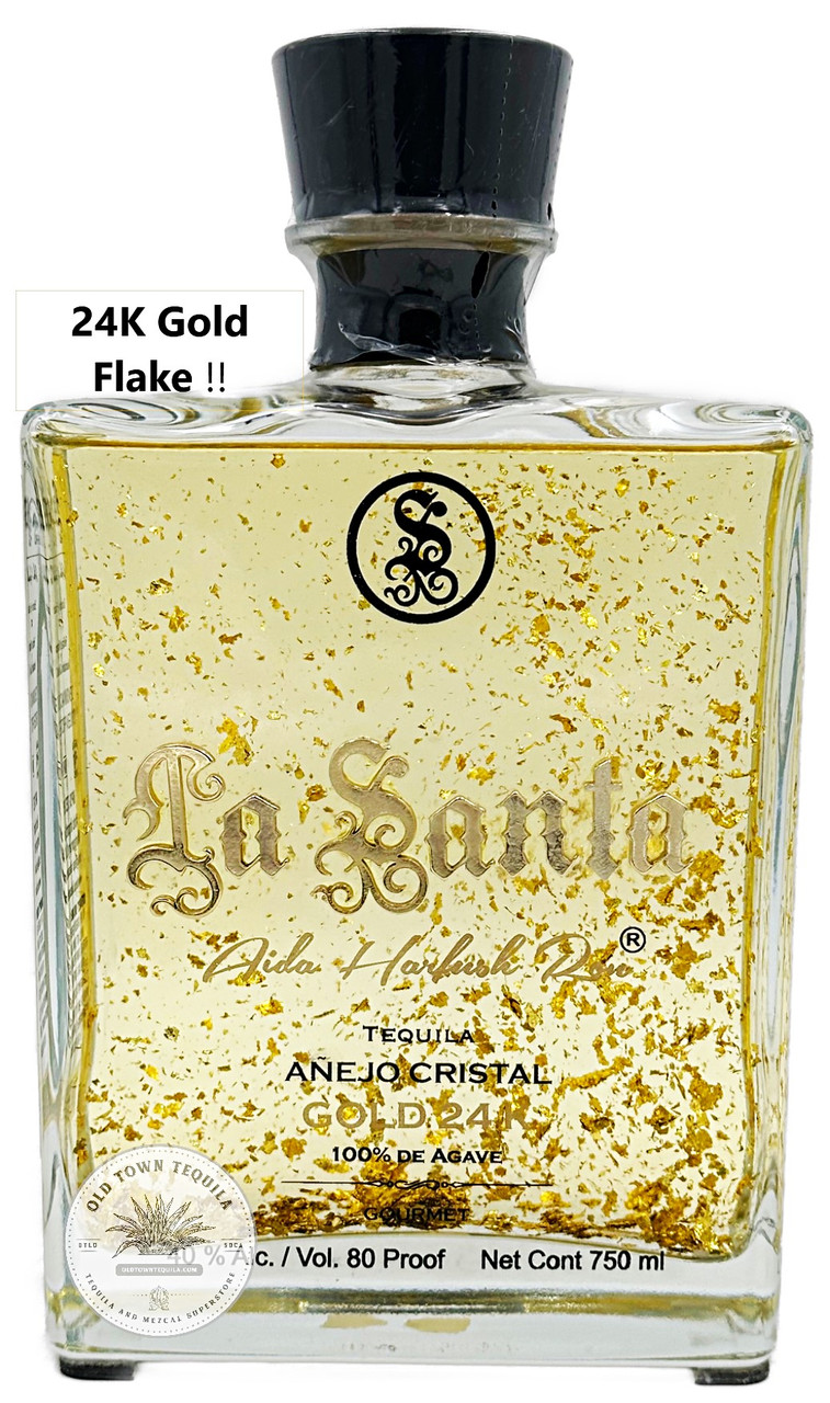Leyenda De Mexico Blanco Tequila with 24 Gold Flake - Old Town Tequila