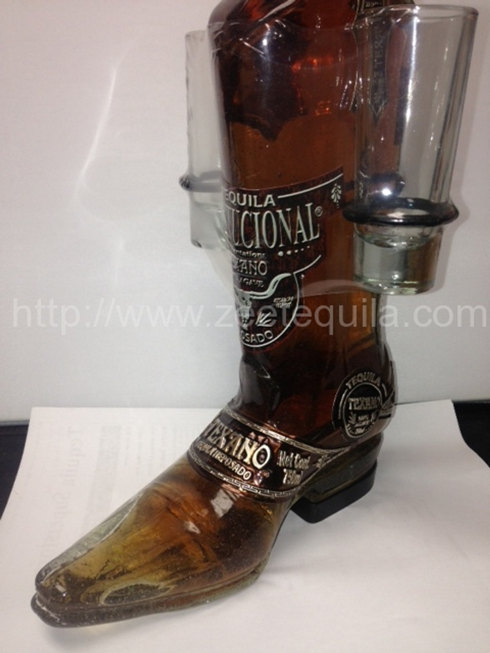 Texano Tequila Gold Boot Shape bottle