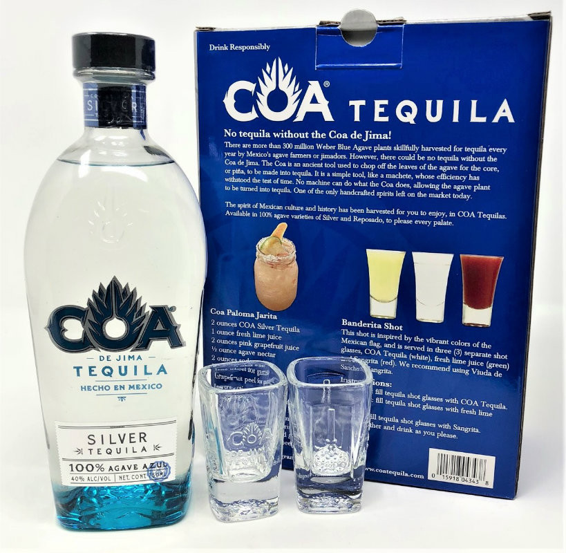 Coa De Jima Silver Tequila Gift Set Old Town Tequila